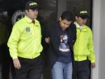 Nazarudin saat diborgol dalam pengawalan Interpol di Bogota